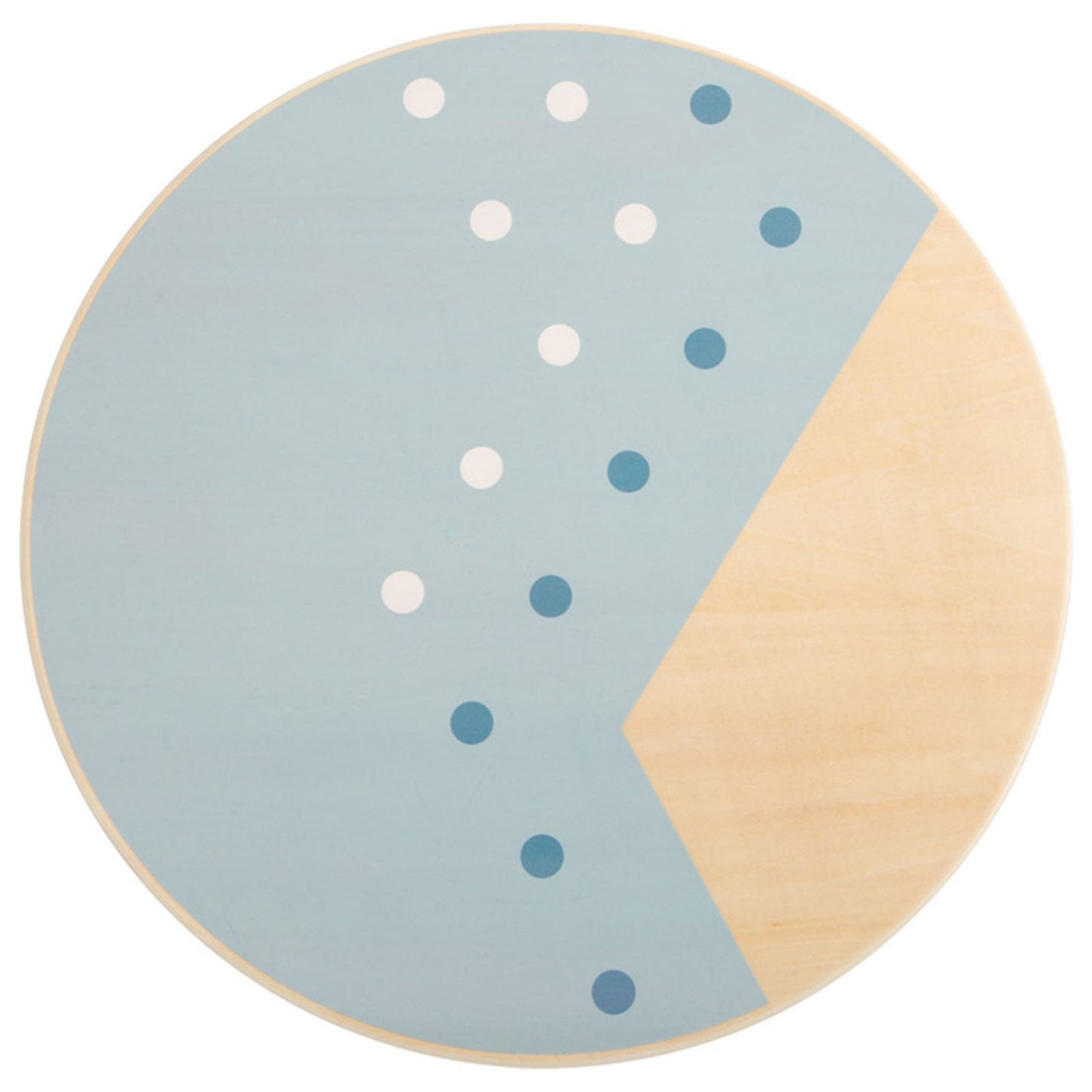 Kleine voet - Houten balansbord blauw