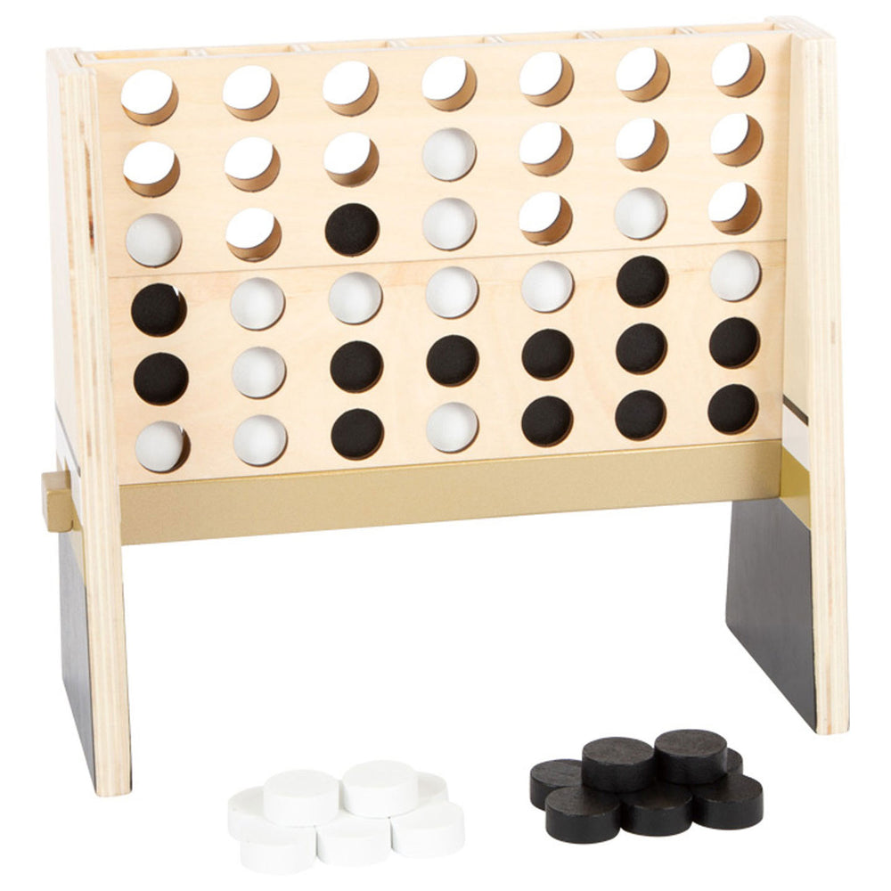 Small foot - four in a row wood golden edition game