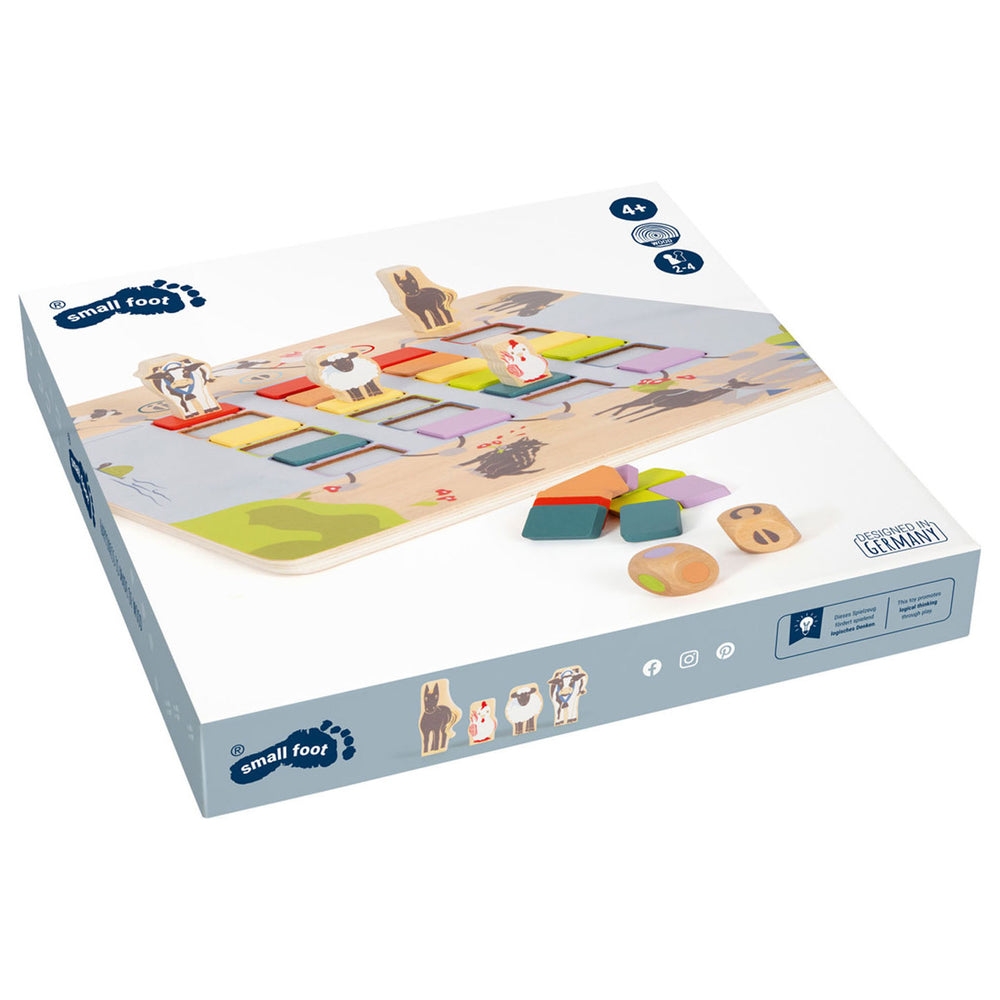 Small foot - wooden game bridge crossing animals