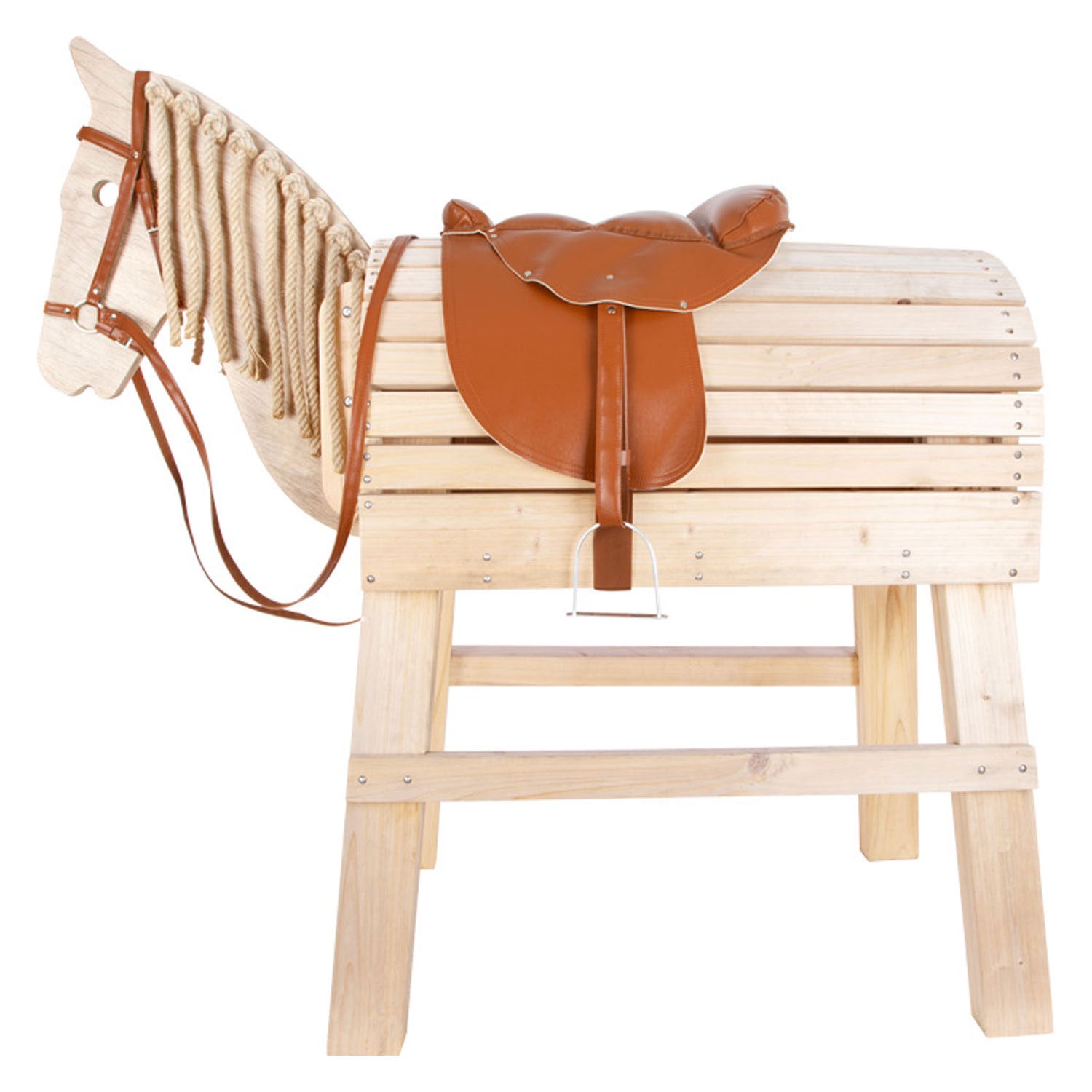 Small foot - horse harness and saddle set for children