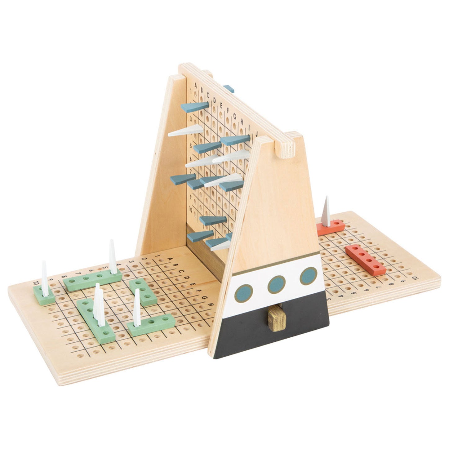 Small foot - houten strategie spel slag om de schepen