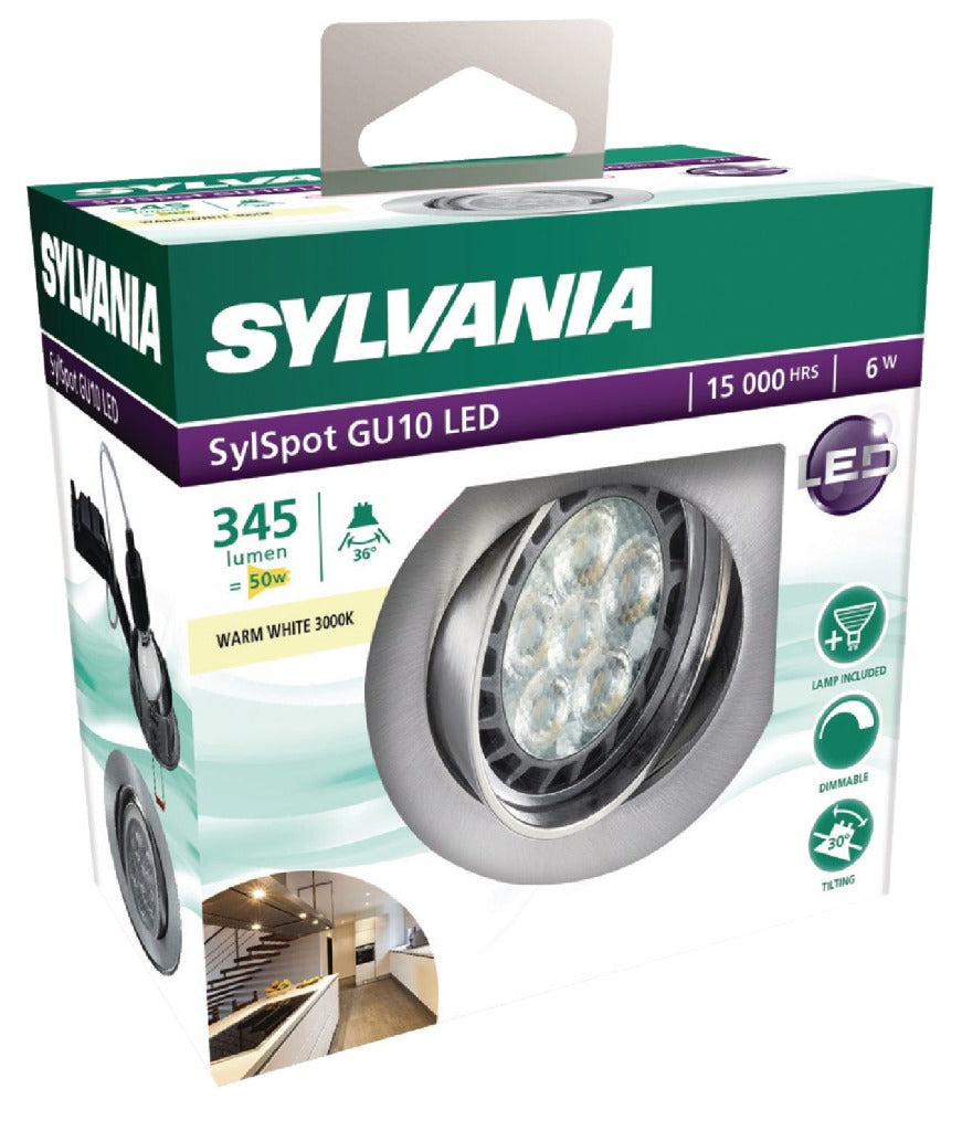 Sylvania Sylvania SYL-0053381 Led Downlight 6W 3000K 345 Lm
