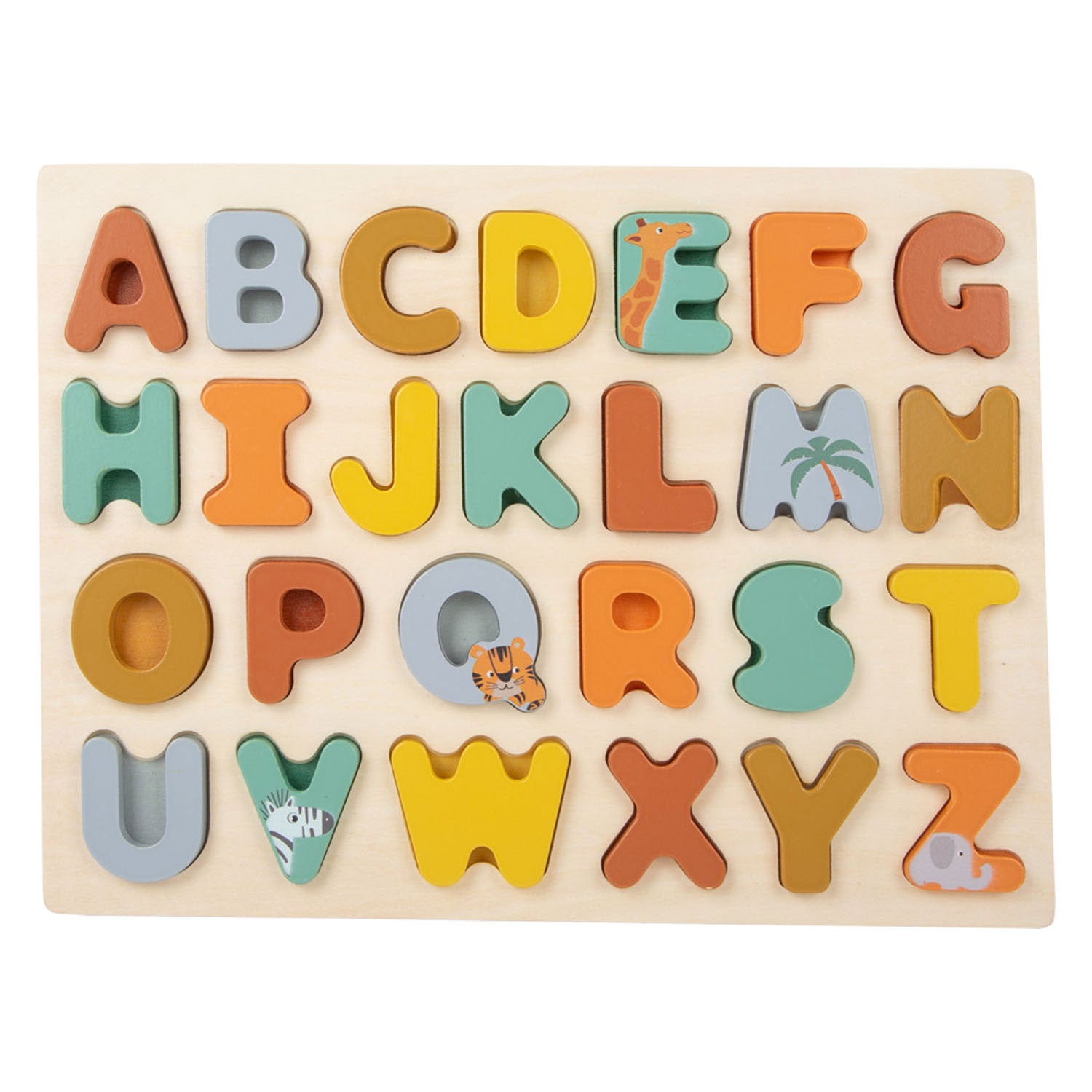 Small Foot Houten Alfabetpuzzel Safari