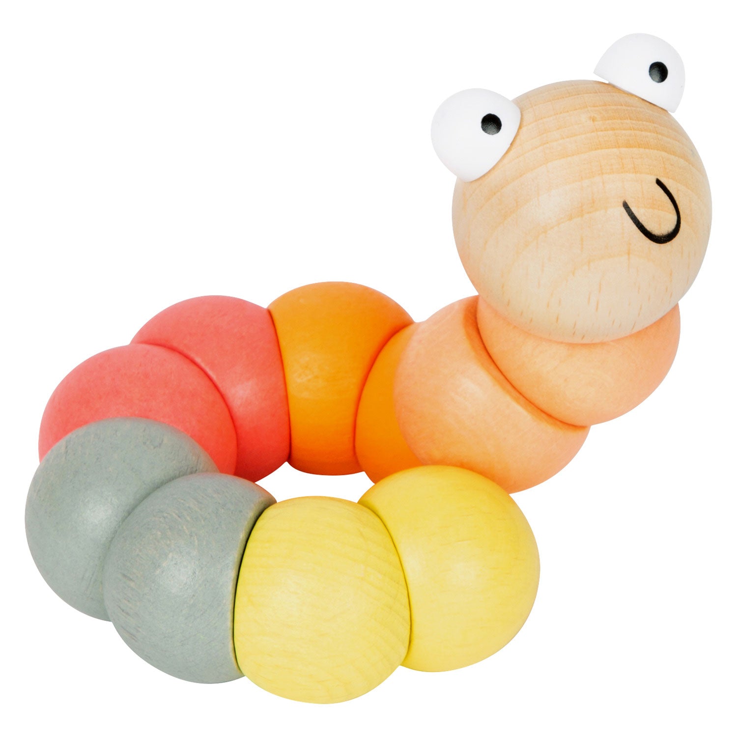 Small foot - wooden motor skills caterpillar pastel