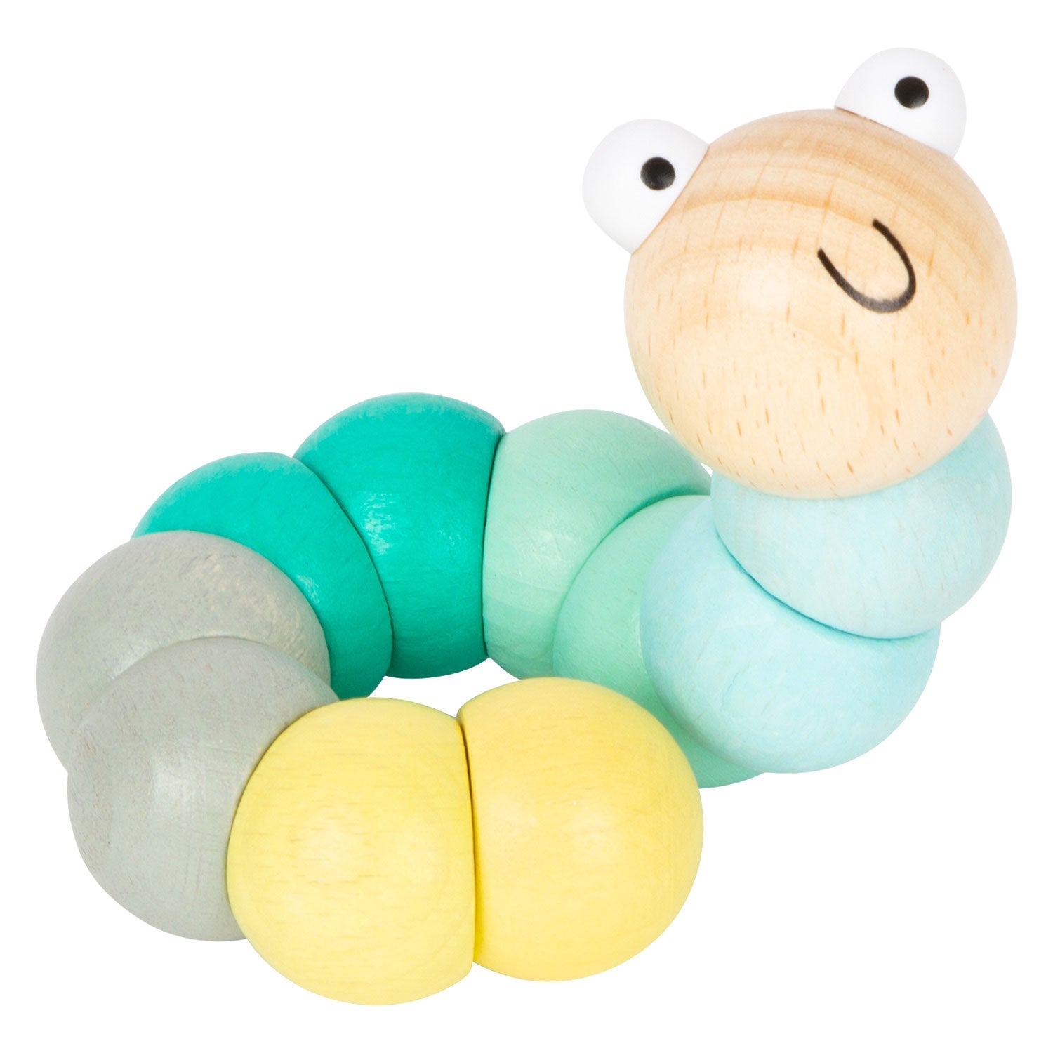 Small foot - wooden motor skills caterpillar pastel