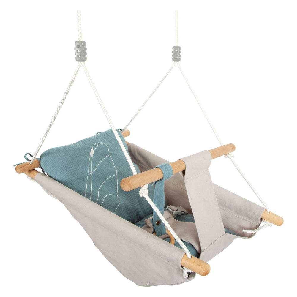 Small foot - wooden baby swing seashore