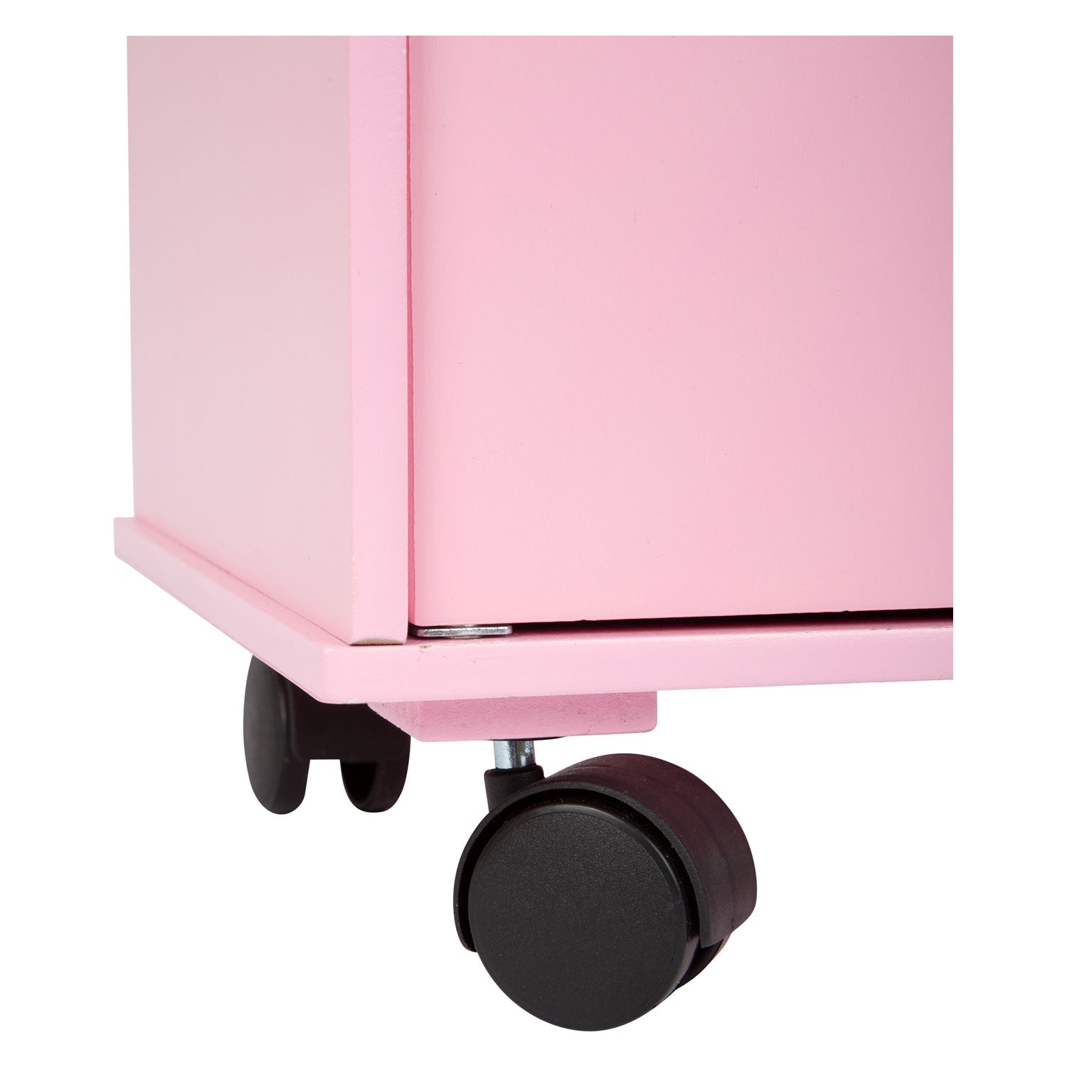 Small foot - wooden doll wardrobe pink