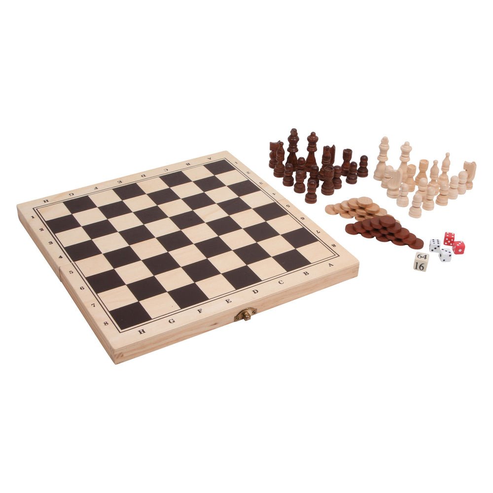 Small foot - Wooden classic 3-in-1 games in a box