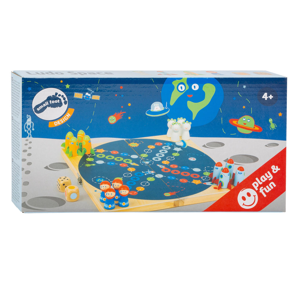 Small foot - wooden ludo game space travel