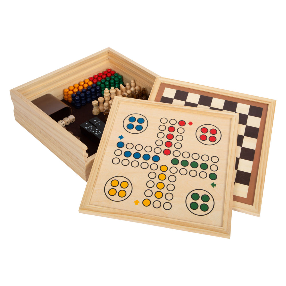 Small foot - wooden games 7 classics in storage box