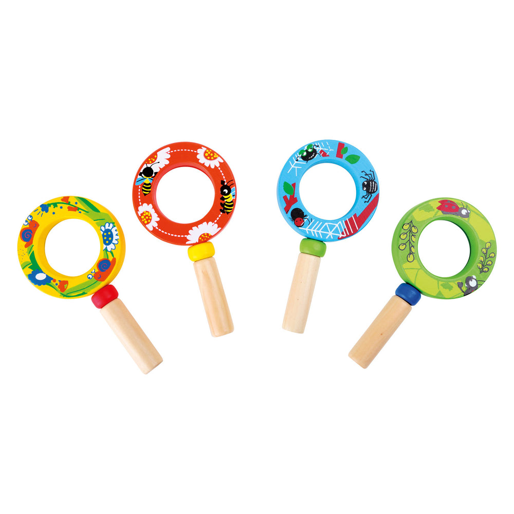 Small foot - wooden magnifying glass nature