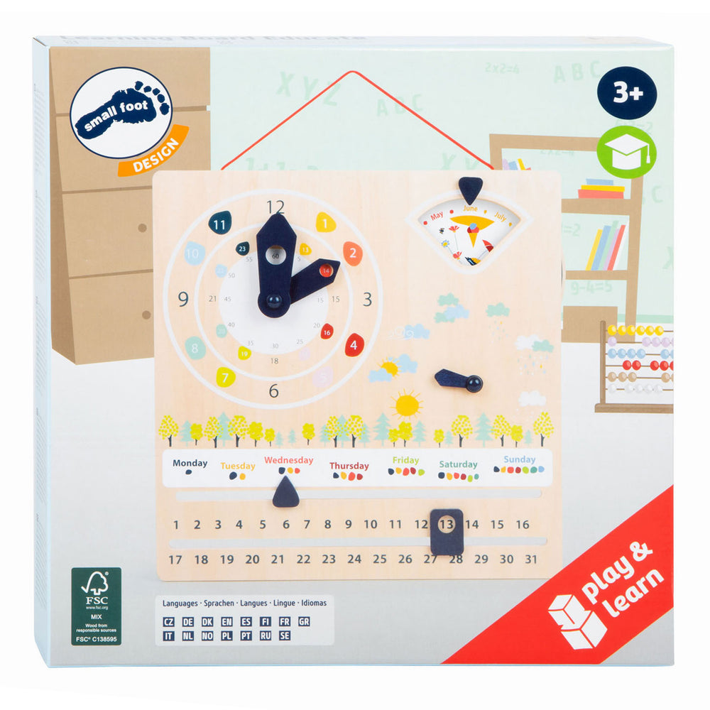 Small foot - houten kalenderklok seizoenen (duitstalig)