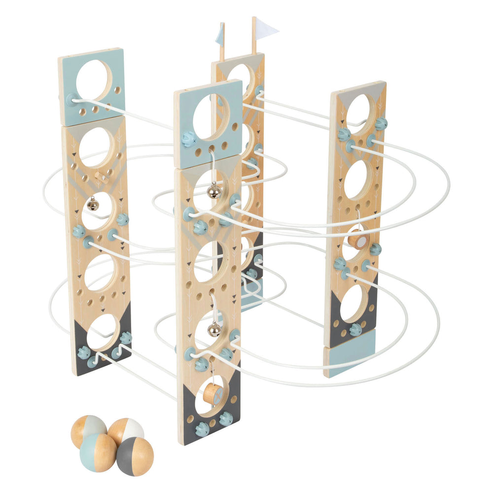 Small foot - wooden modular marble run
