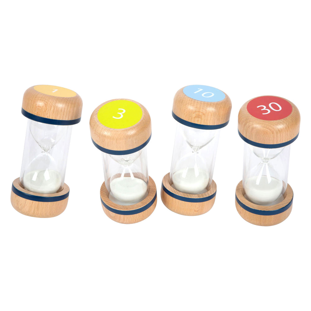 Small foot - Wooden hourglasses XL set, 4 pcs.