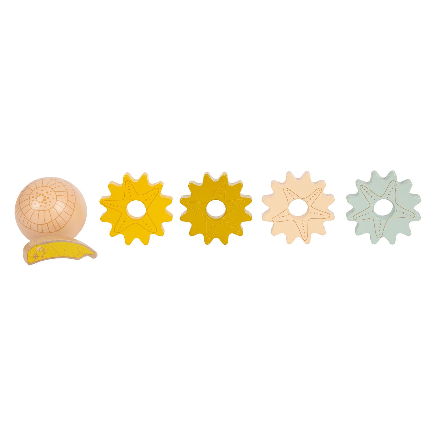 Small foot - Wooden activity cube with motor skills spiral 'Seaside'
