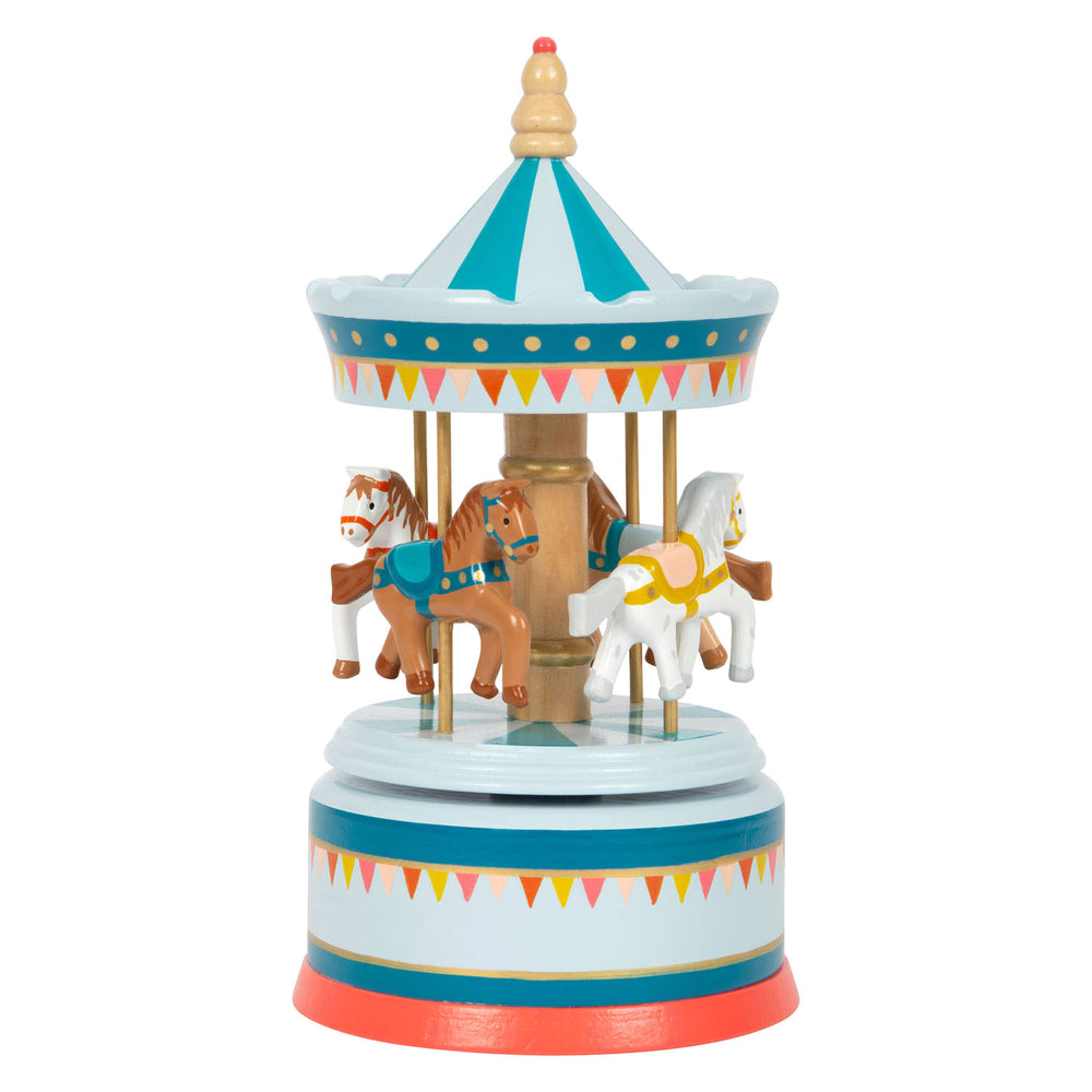 Small Foot - Wooden carousel music box