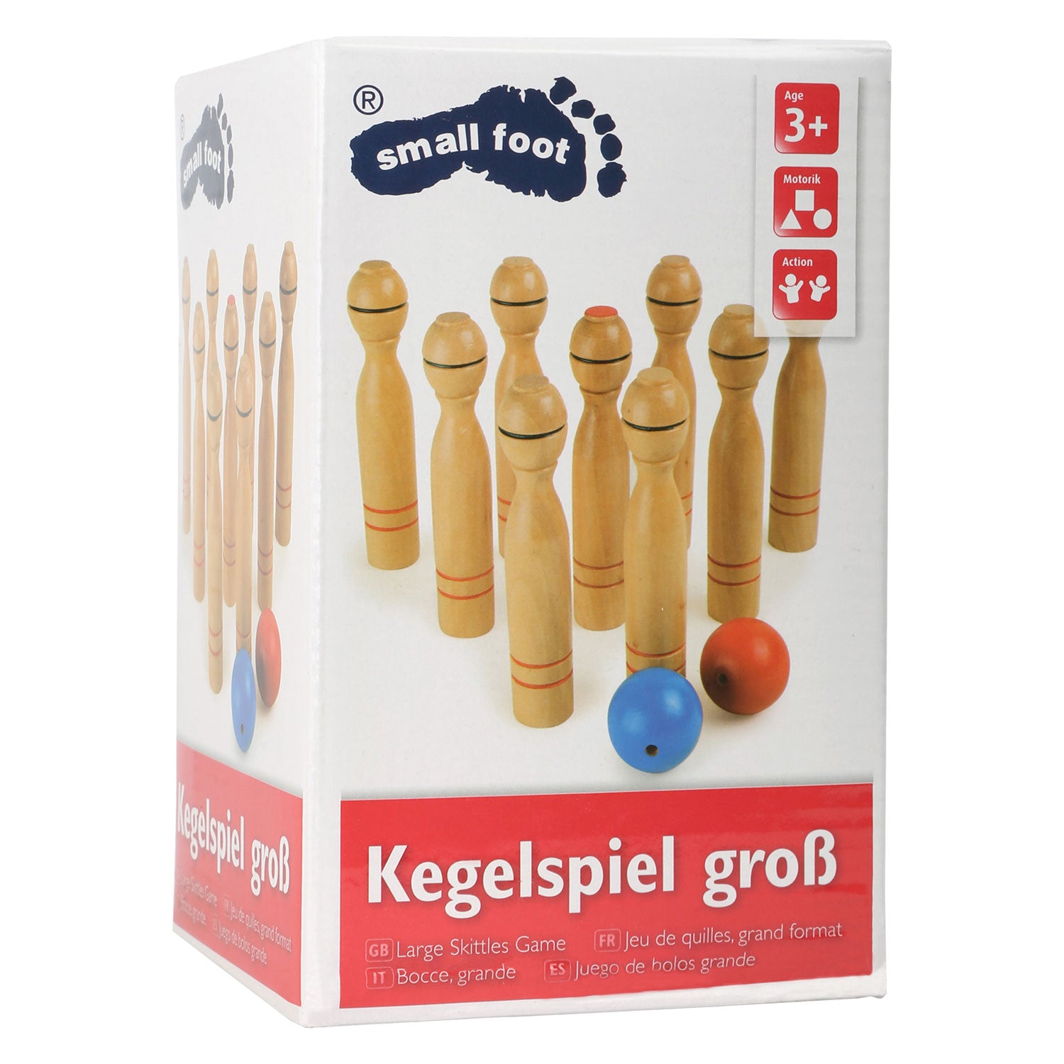 Small foot - wooden skittles game, 11 pieces