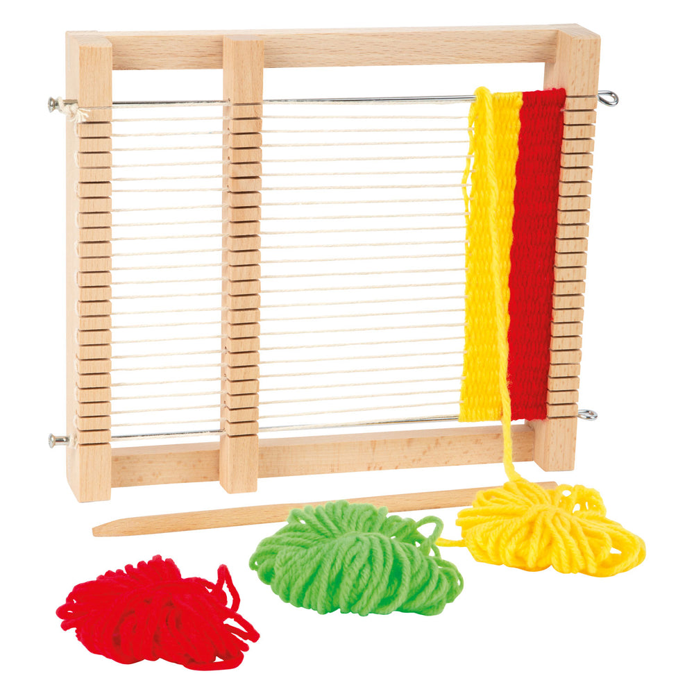 Small foot - Wooden weaving loom compact, 6-piece.