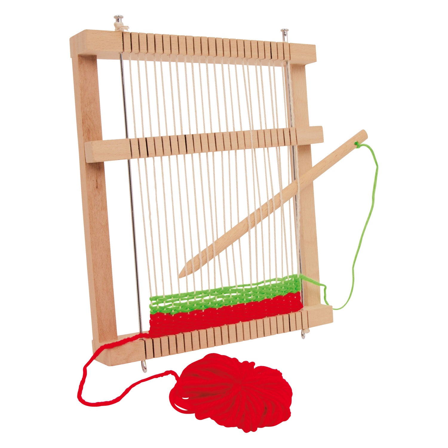 Small foot - Wooden weaving loom compact, 6-piece.
