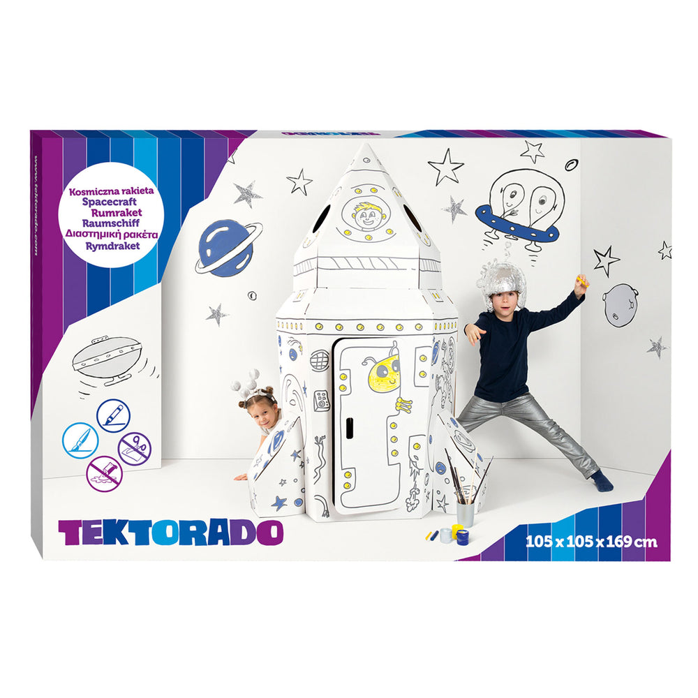 Small Foot Cardboard Playhouse Rocket, 105x105x169cm