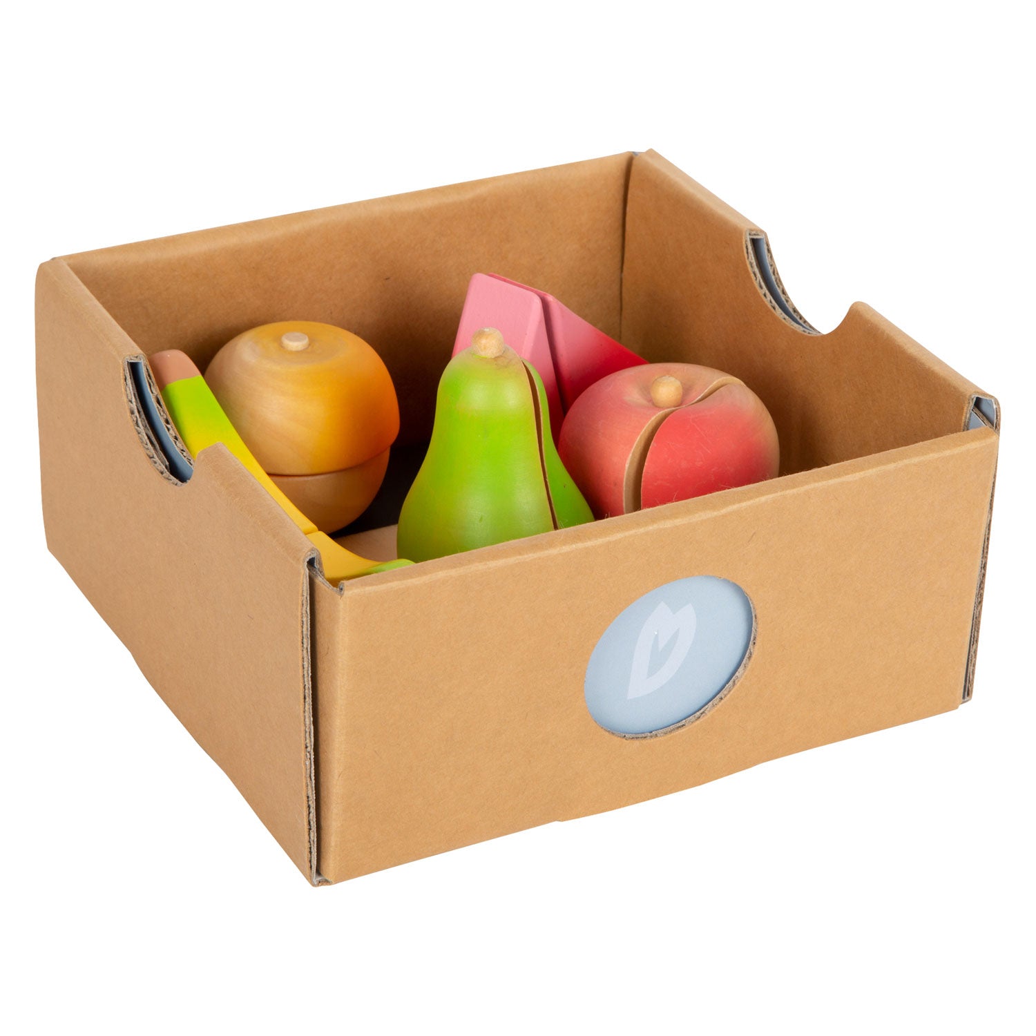 Small foot - wooden cutting and play food fruit set, 13 pieces.