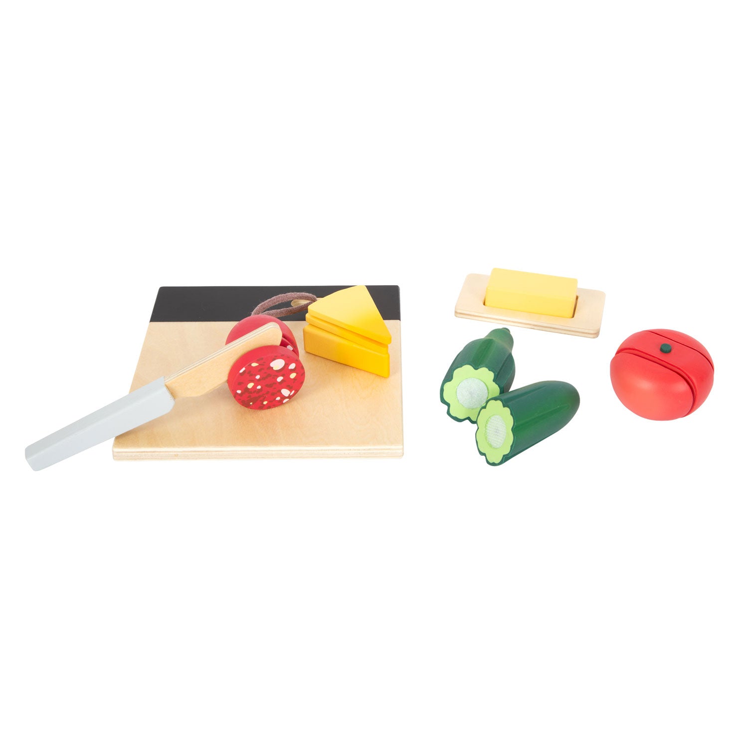 Small Foot Houten Snijen Speeleten Lunchset, 24dlg.