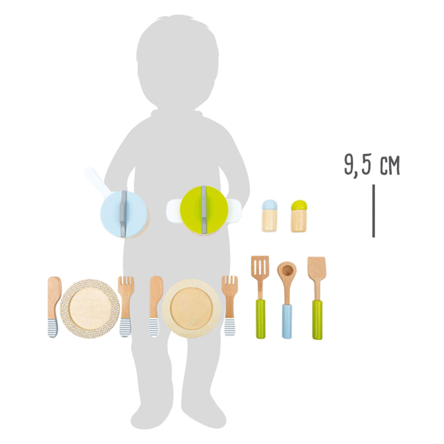 Small Foot Houten Kookgerij en Serviesset, 15dlg.