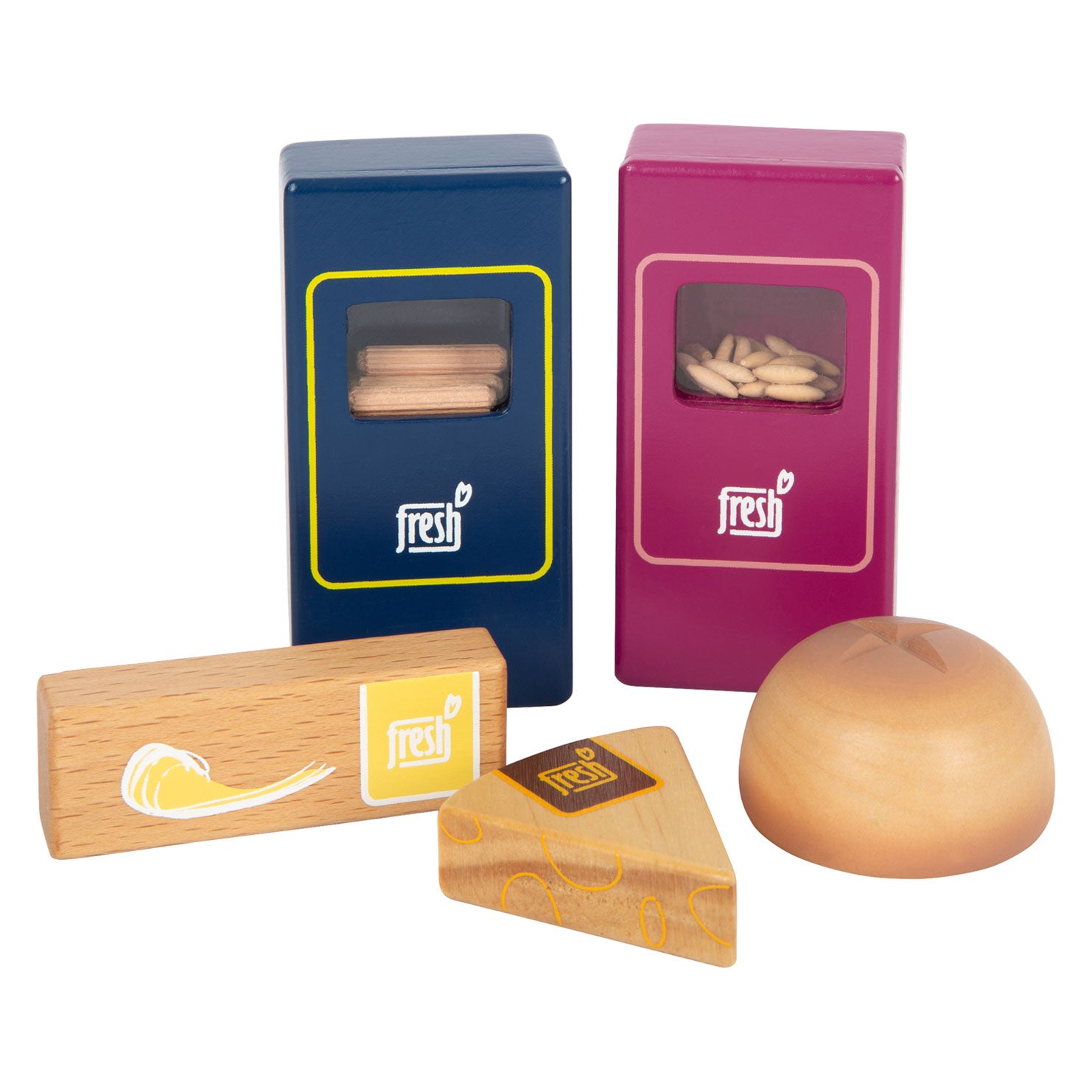 Small Foot Houten Speeleten Vegetarische Voedselset, 17dlg.