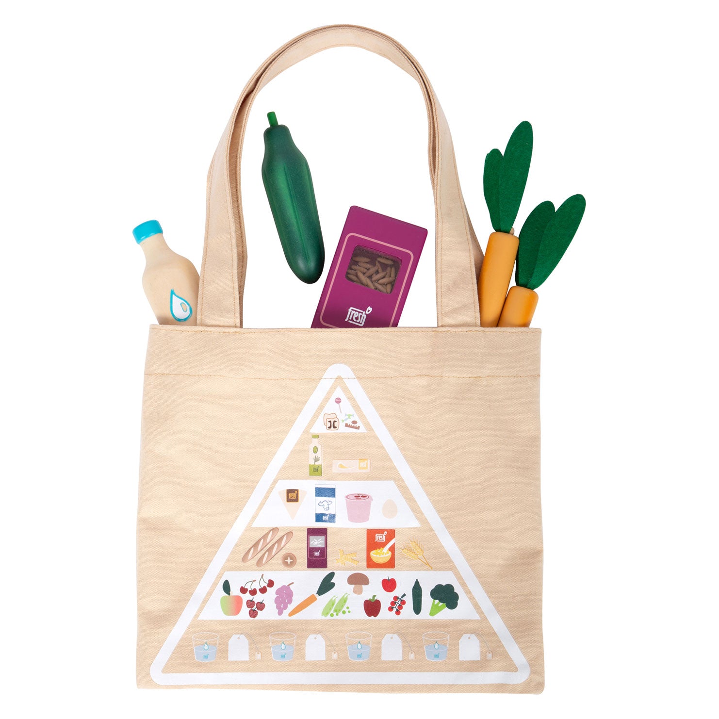 Small foot - wooden play food vegetarian food set, 17 pieces.