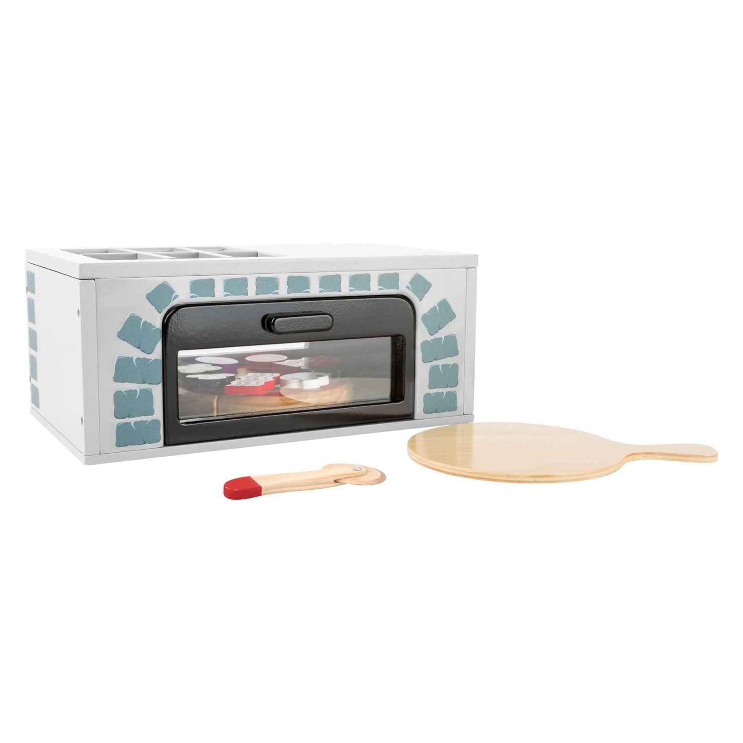 Small foot - houten speeleten pizza-ovenset, 25dlg.