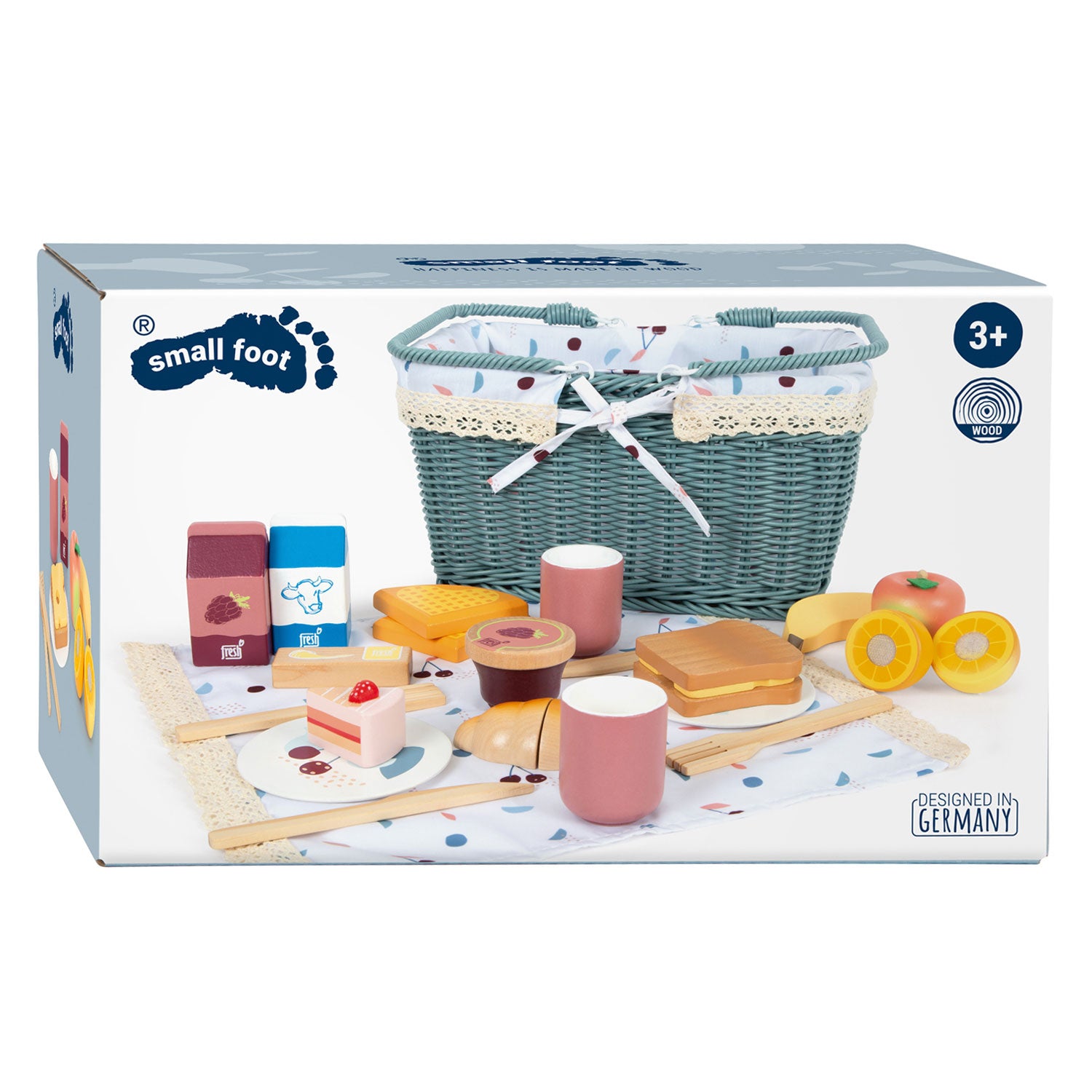 Small Foot Picknickset met Houten Speeleten Lekker, 26dlg.