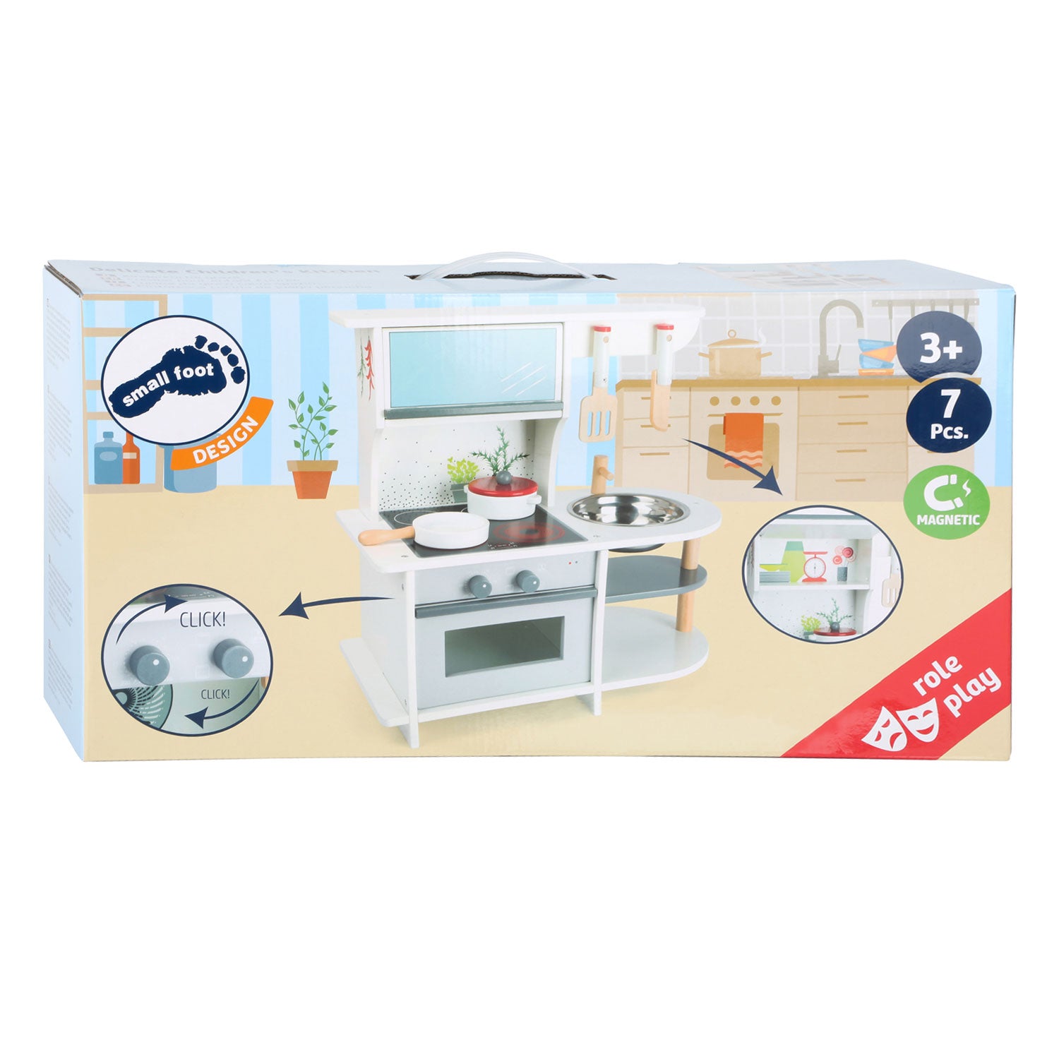 Small Foot Houten Speelkeuken Sierlijk, 6dlg.