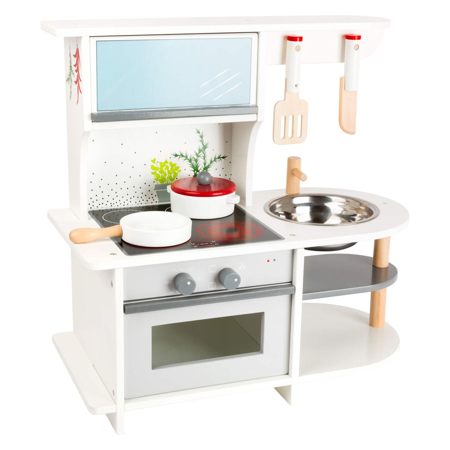 Small Foot Houten Speelkeuken Sierlijk, 6dlg.