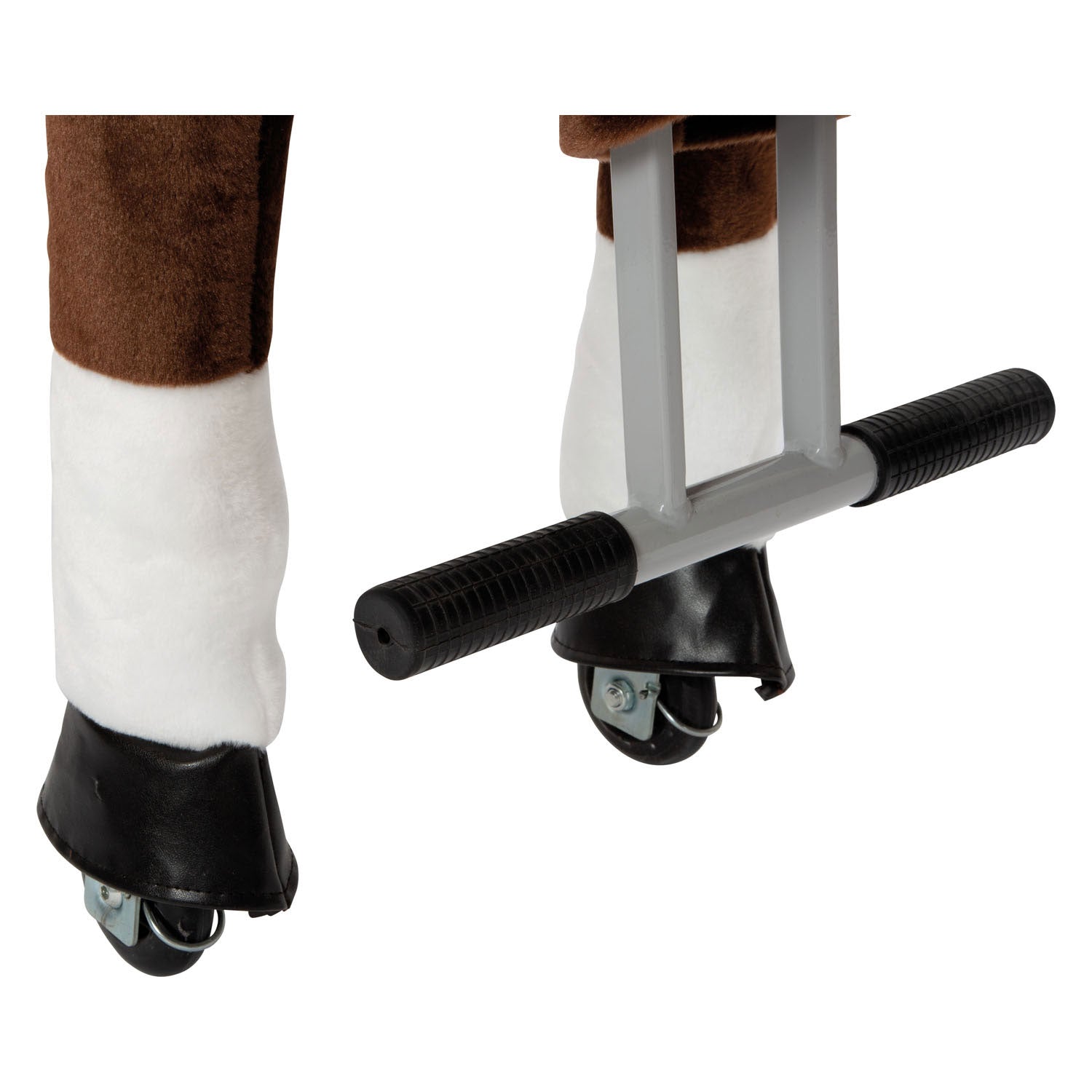 Kleine voet - hobbelpaard op wielen bruin