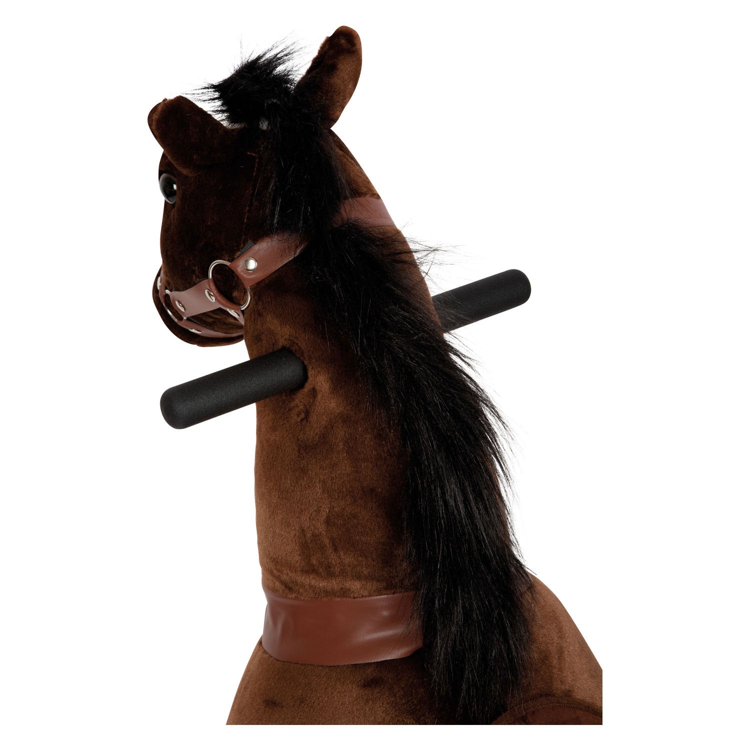 Kleine voet - hobbelpaard op wielen bruin