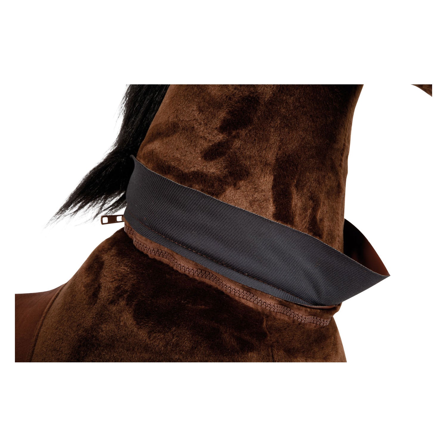 Kleine voet - hobbelpaard op wielen bruin