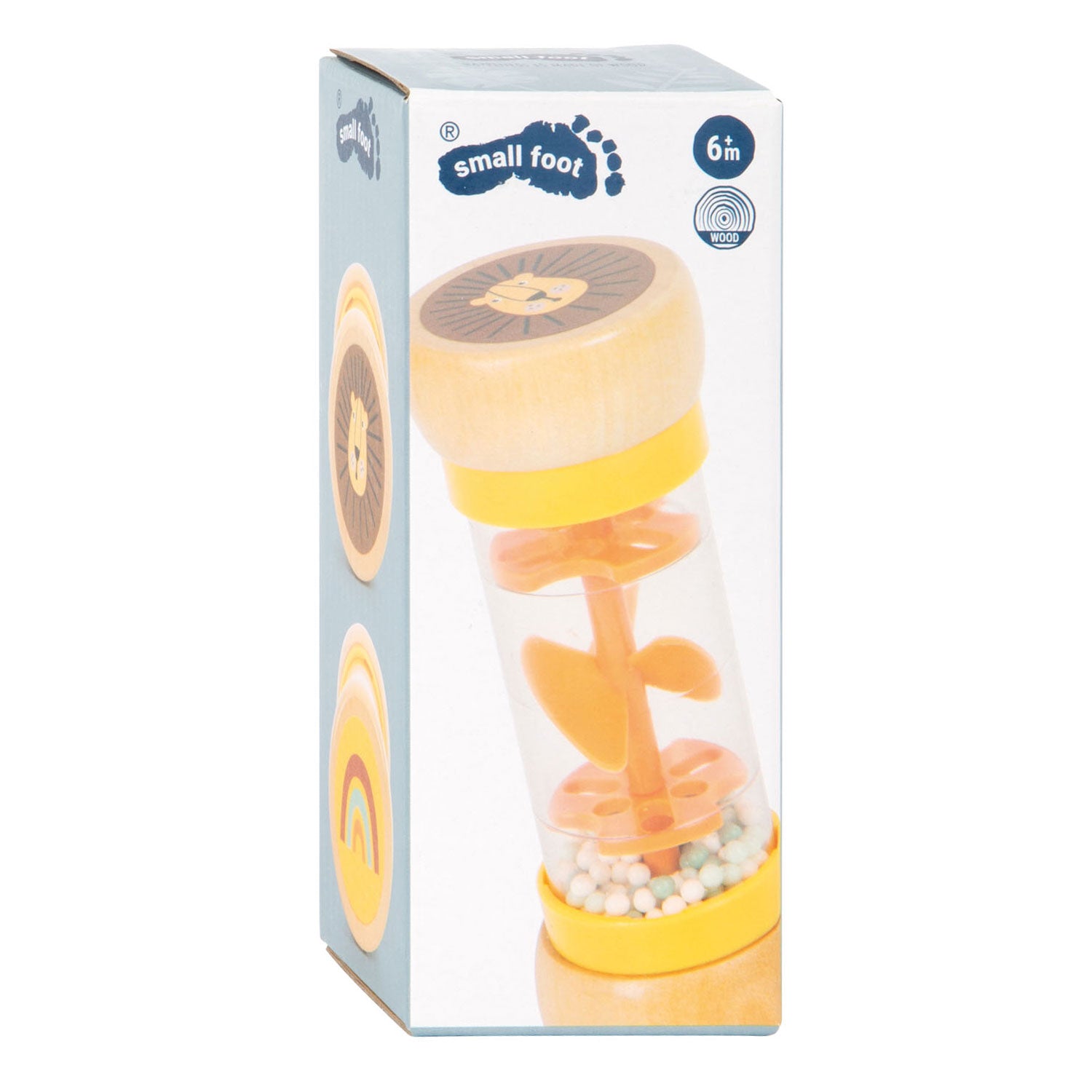 Small foot - wooden rainmaker rattle safari