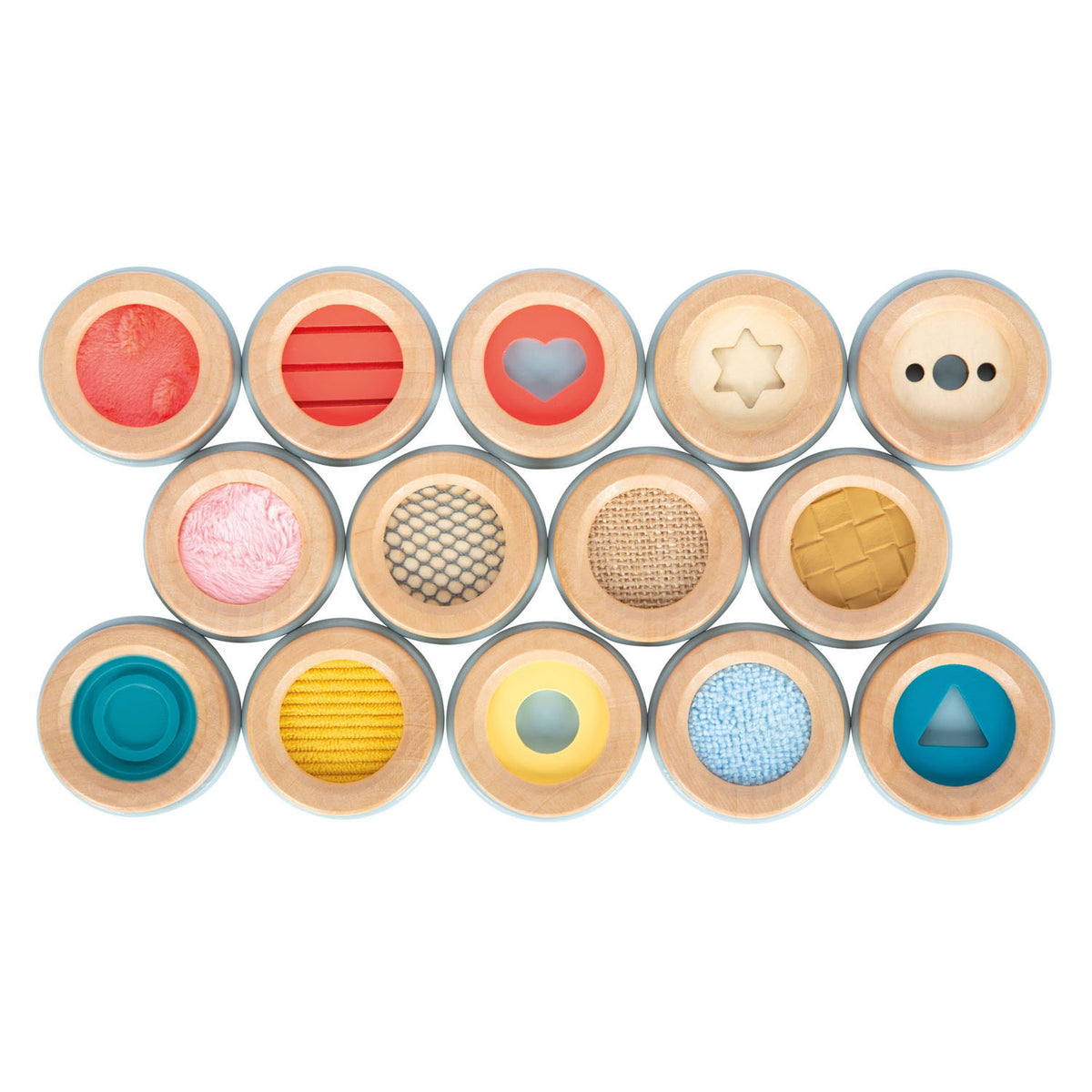 Small foot - Sensory wooden memory game