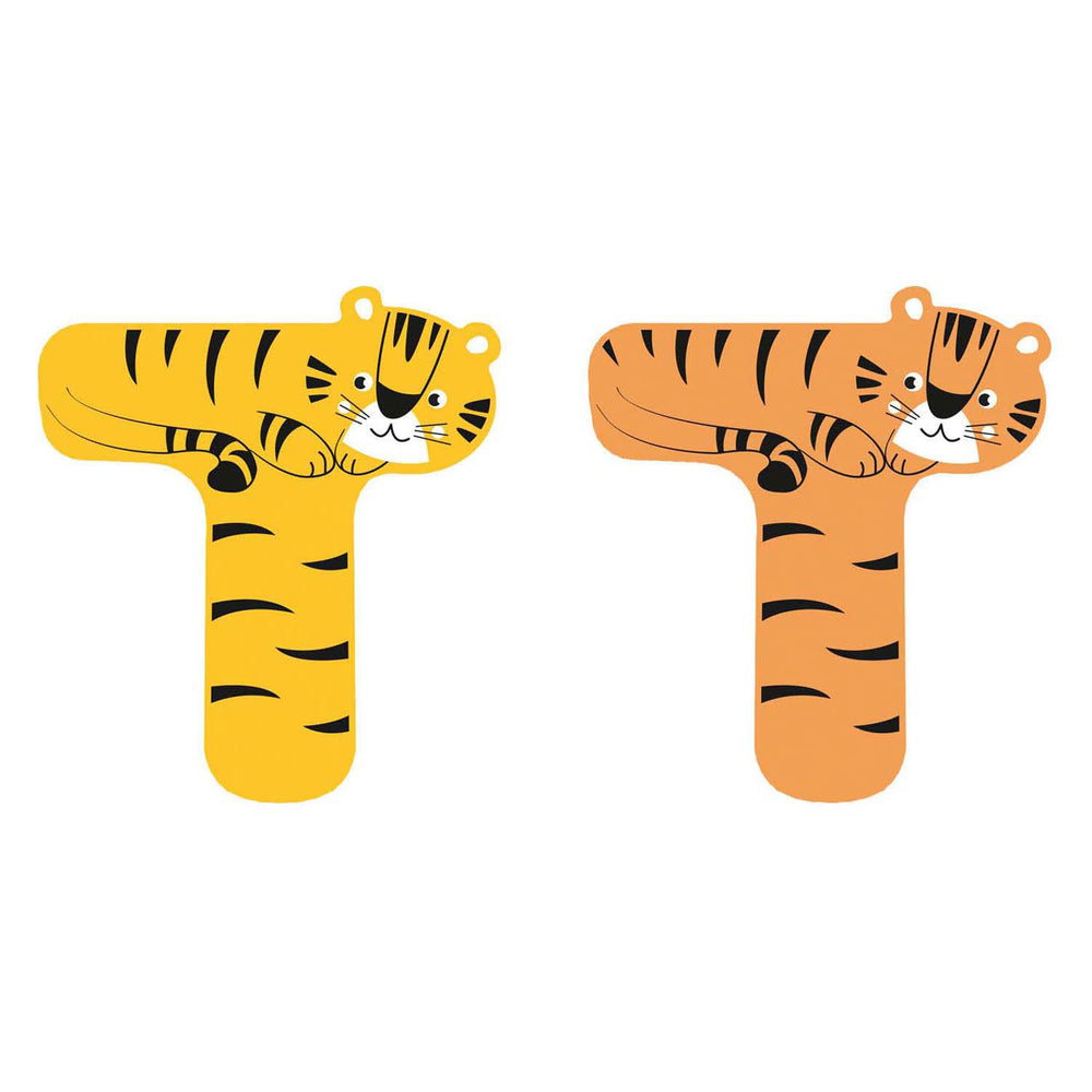 Kleine voet - houten dieren kinderletter - t