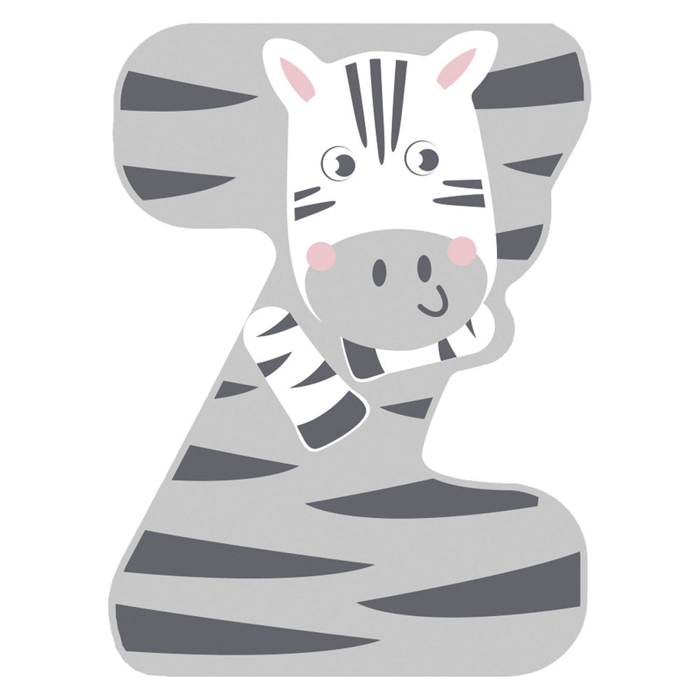 Kleine voet - houten dieren kinderletter - z