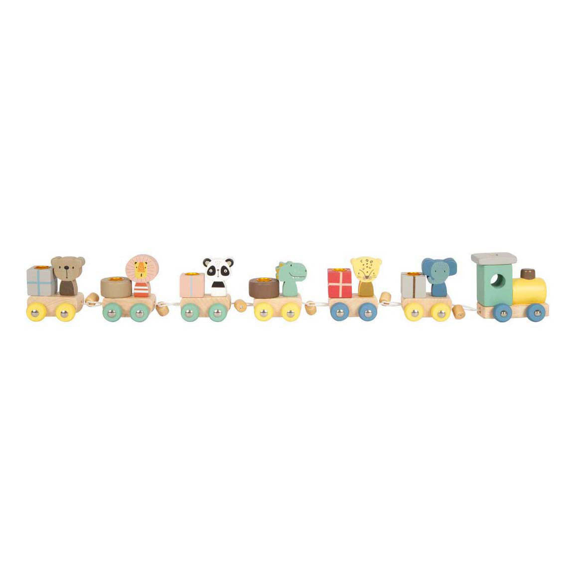 Small foot - houten verjaardagstrein met dieren