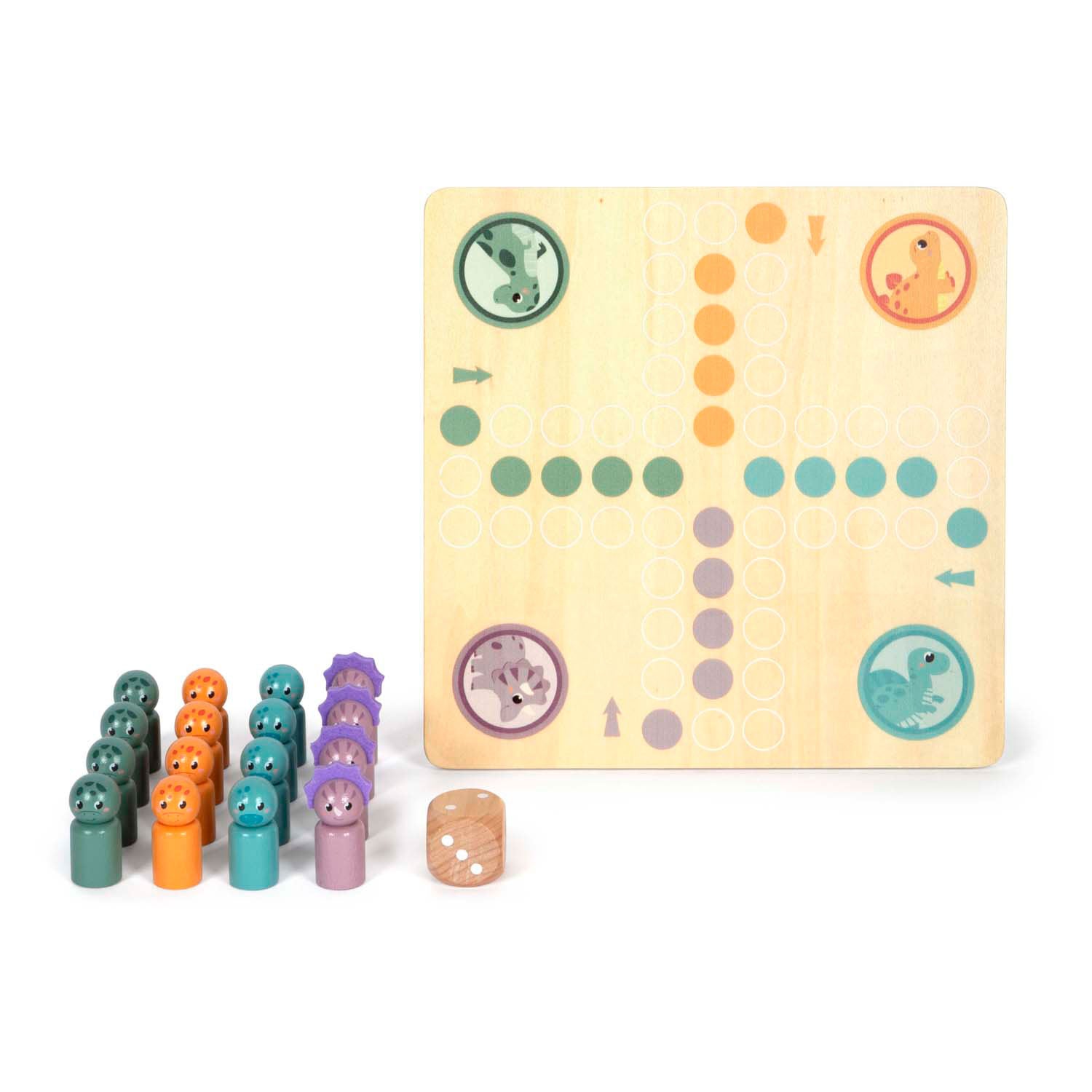 Small foot - houten speelspel dino