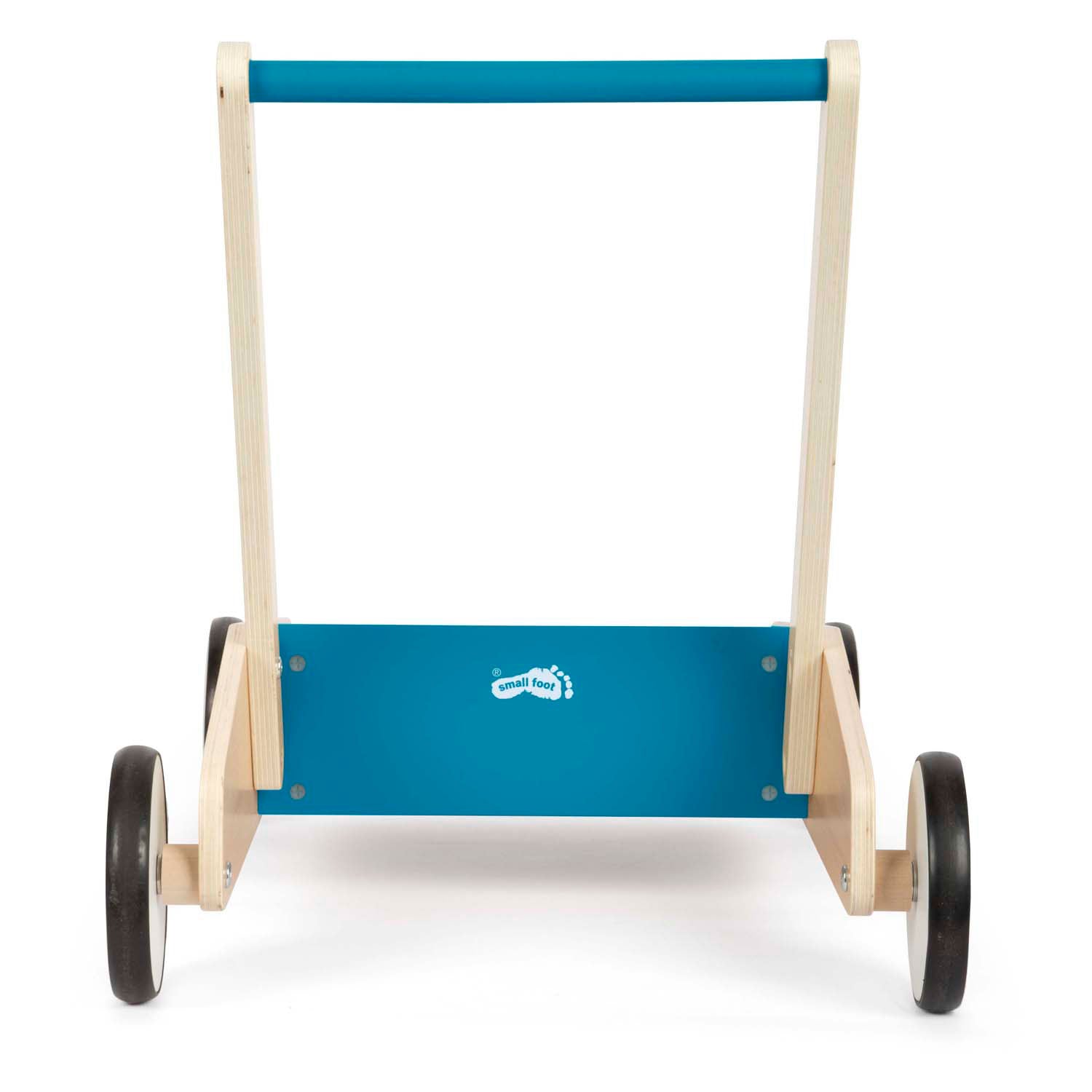 Small foot - houten loopwagen benzine blauw