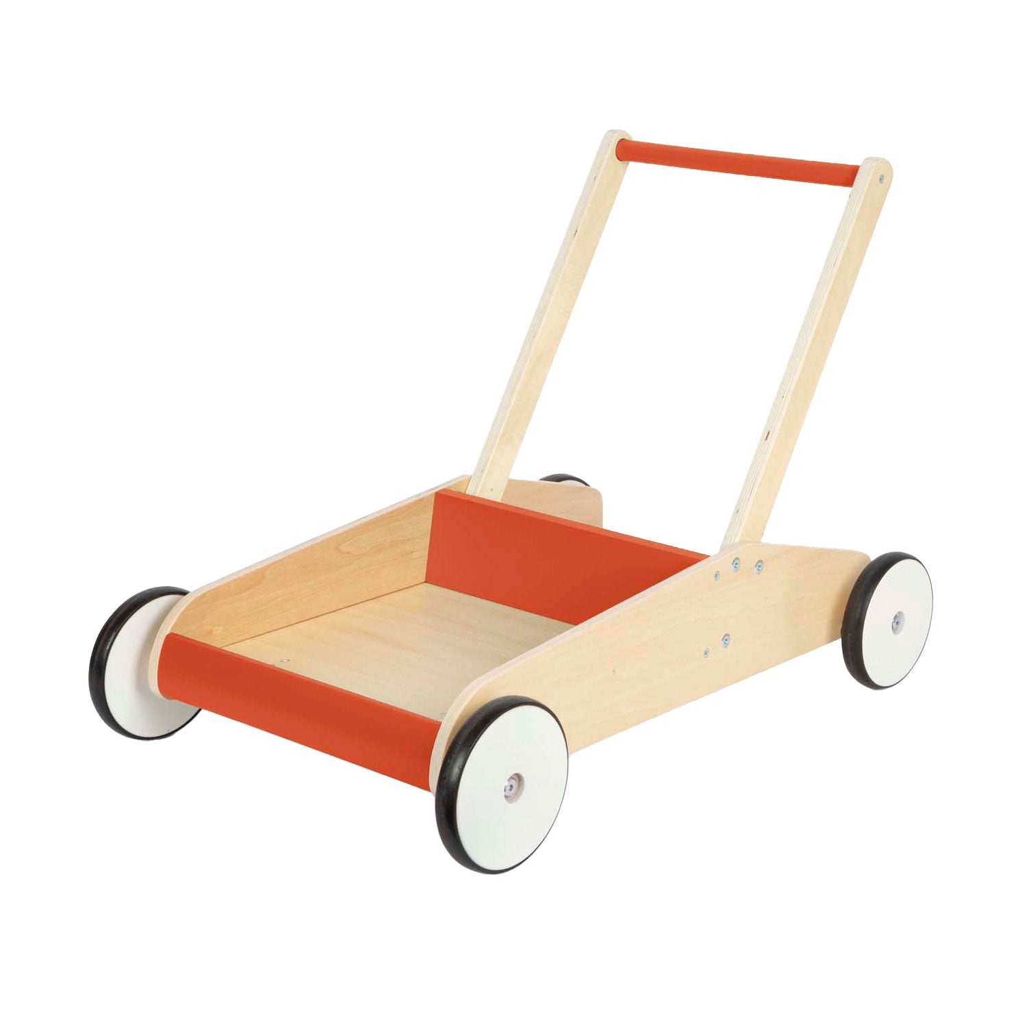 Small foot - houten loopwagen koper rood