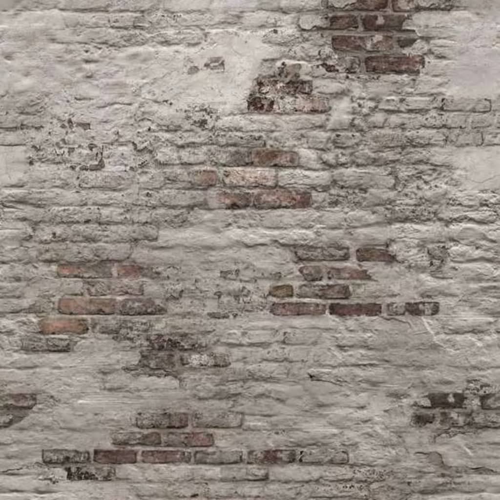 Dutch wallcoverings fotobehang oude bakstenen muur grijs