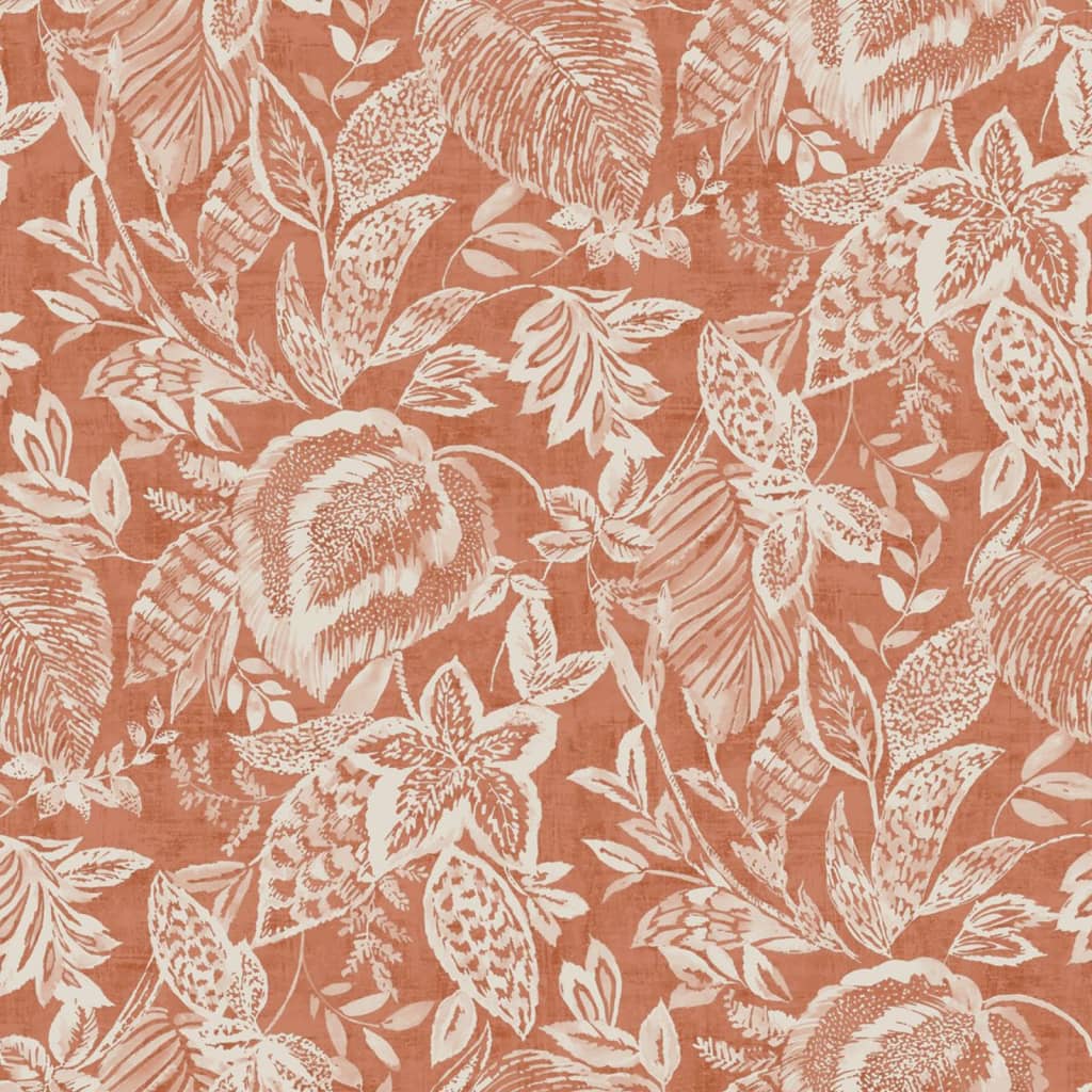 Nederlandse wandbekleding behang mae oranje en beige