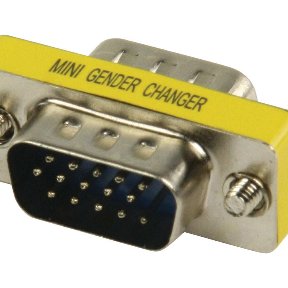 Valueline Valueline Gchd-mm15p Metalen Mini VGA Adapter Hd15p Mannelijke Hd15p Mannelijke