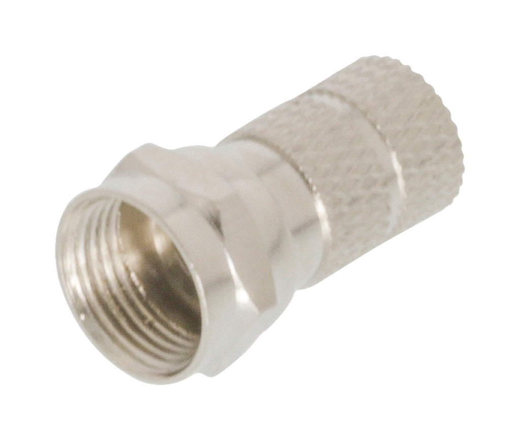 Valueline fc-001prof f-connector male metaal zilver