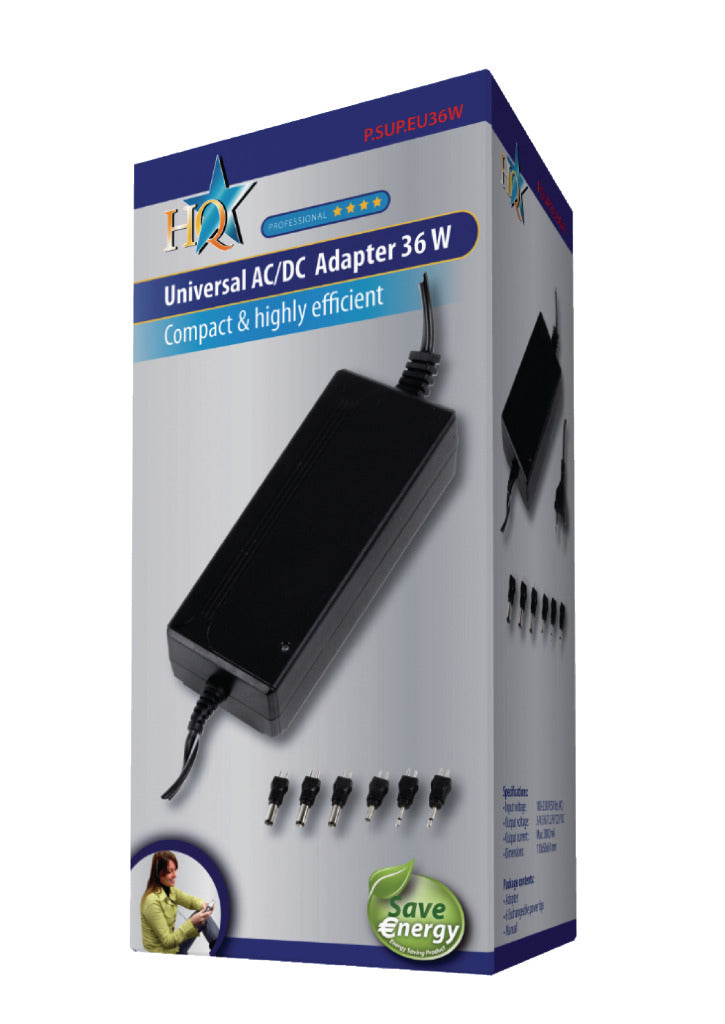 Hoofdkwartier P. sup. eu36w Universele Adapter 36 W