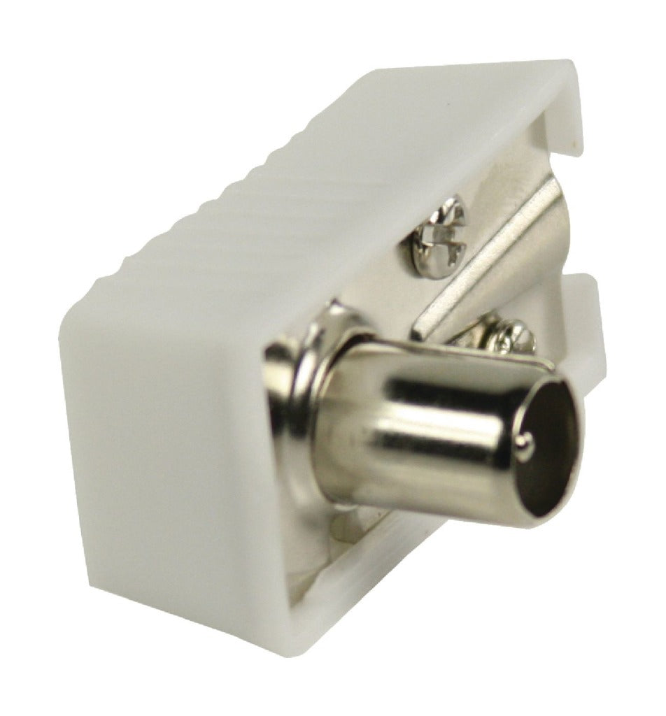 Valueline Valueline Vlsp40900w Gehoekte Coax Connectoren Coax Vrouwelijk Wit